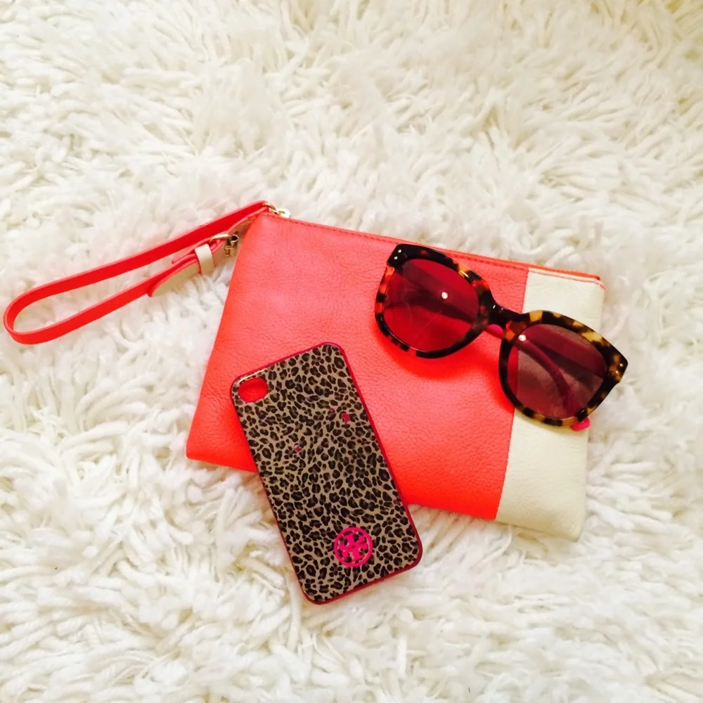 Tory Burch Leopard Print iPhone 4/4s Case Pink